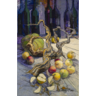 "Nature morte Cep pommes"
