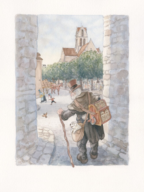 Le joueur d'Orgue de Barbarie de la place St Gilles