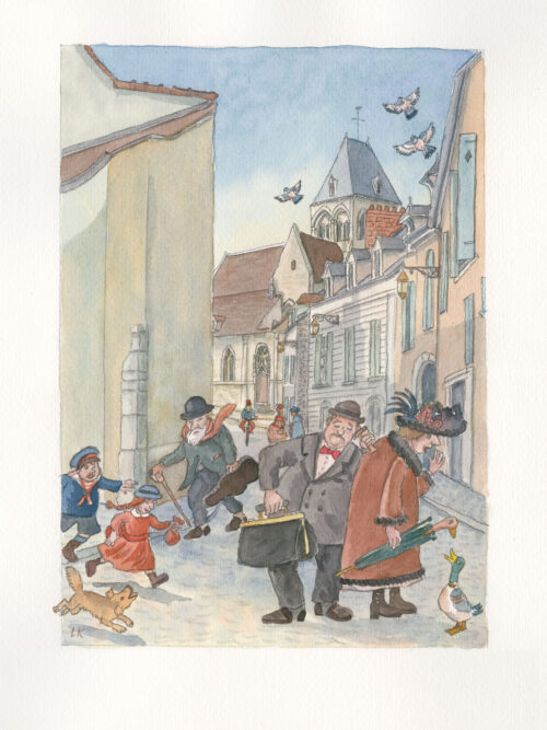 Le médecin de Ville, rue Ste Croix à Etampes et la patiente impatiente