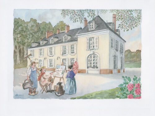 Le peintre du Château de Valnay à Etampes