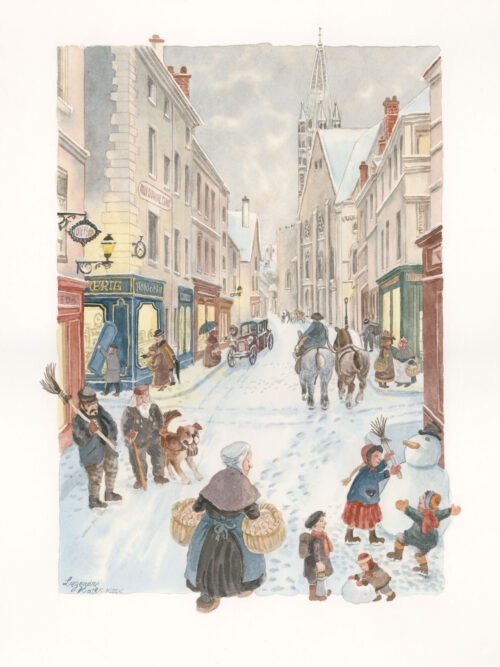 Les Quatre coins à Etampes en 1900