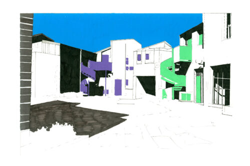 Centre artisanal et logements - Evry Champs-Elysées