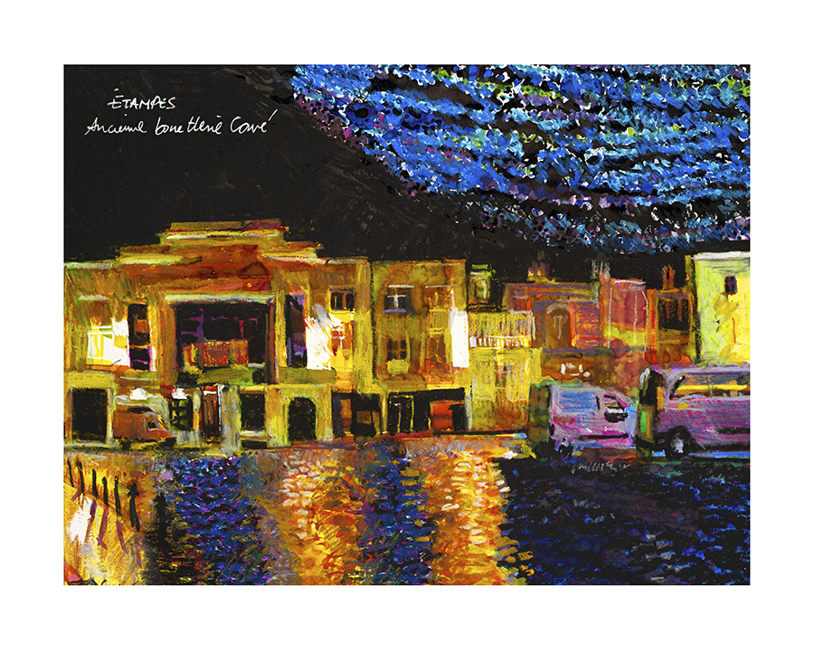 " Etampes - Galerie, ancienne bonetterie Couvé "