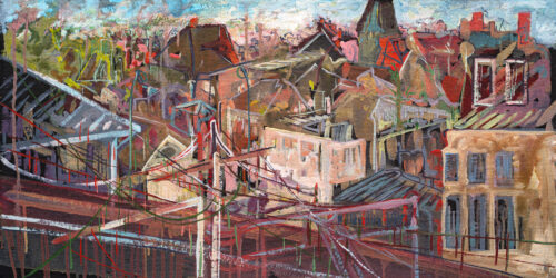 Vue de la gare sur le pont