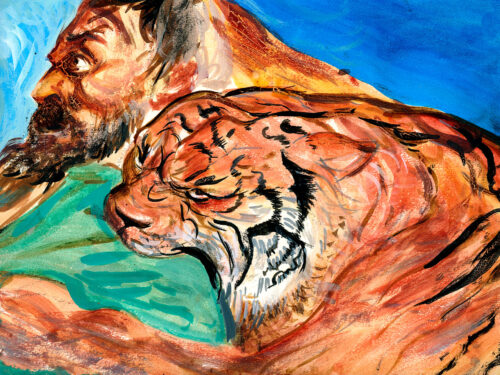 La chasse au tigre (d'après Rubens)