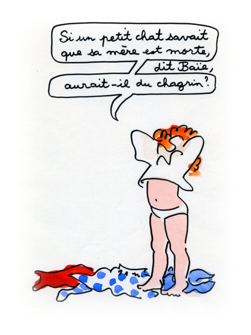 Un petit chat aurait-il du chagrin ?