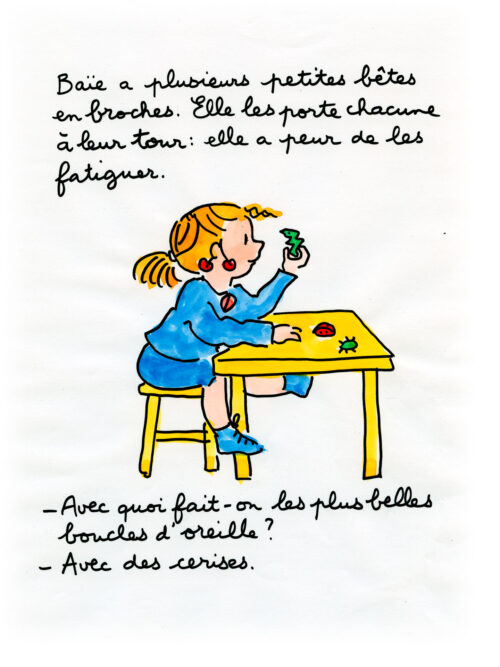 Cerises en boucles d’oreille