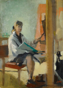 Autoportrait à la Casa Velasquez de Nathalie Gobin