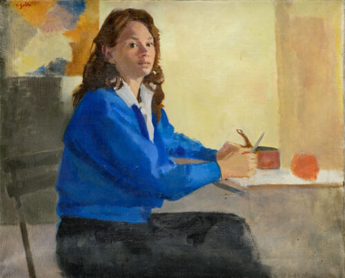 Portrait de Corinne par Nathalie Gobin