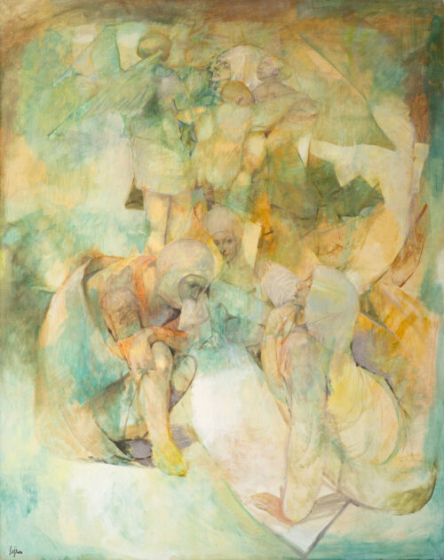 1 L’Office de Marie, huile sur toile 160x130cm Philippe Lejeune