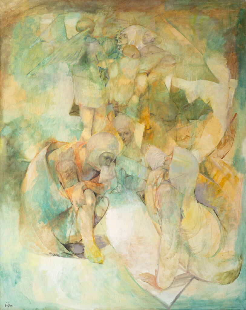 1 L’Office de Marie, huile sur toile 160x130cm Philippe Lejeune