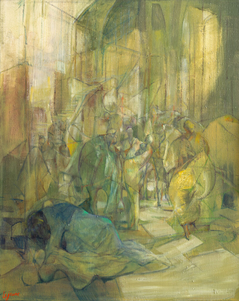 14 La Présentation au Temple, huile sur toile 81x65cm Philippe Lejeune
