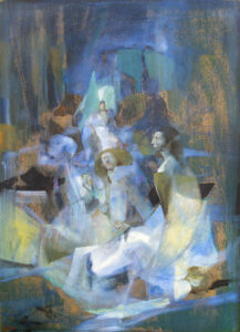 15 Les Vierges Sages, huile sur panneau 75x55cm Philippe Lejeune