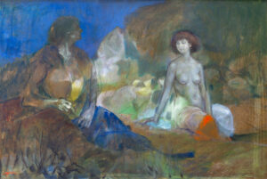 17 La Femme d’Uri, huile sur panneau 54x81cm Philippe Lejeune