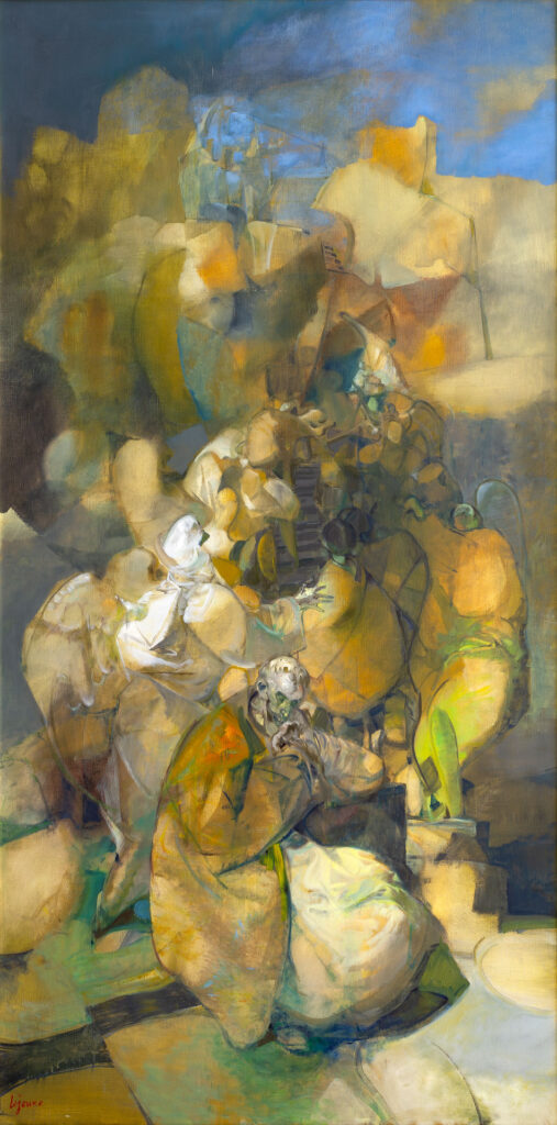 2 Le Songe de Jacob, huile sur toile 195x97cm Philippe Lejeune