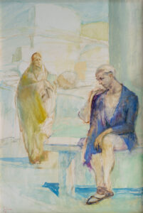 24 Tolle et Lege, huile sur panneau 63X41cm Philippe Lejeune