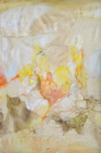 25 Saint Antoine, huile sur soie, 62x41cm Philippe Lejeune