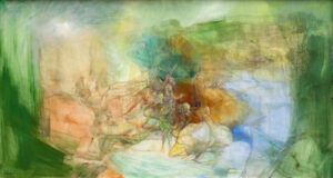 3 L’Annonce aux Bergers, huile sur toile 75x140cm Philippe Lejeune