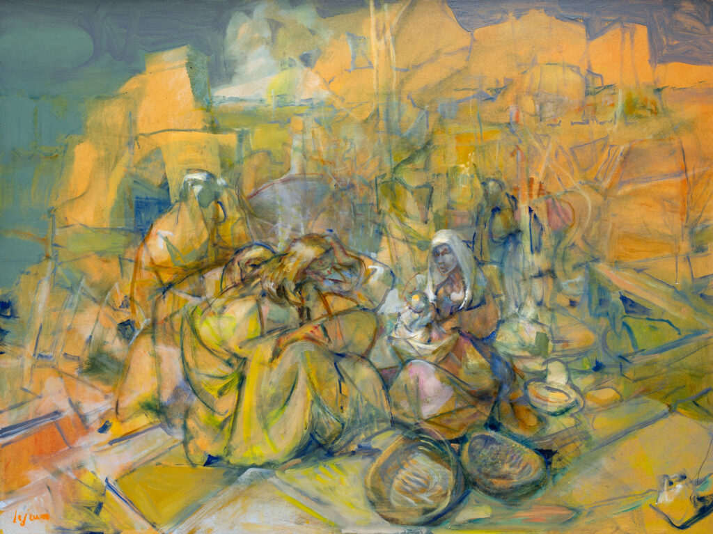 33 Nativité, huile sur panneau 60x81cm Philippe Lejeune