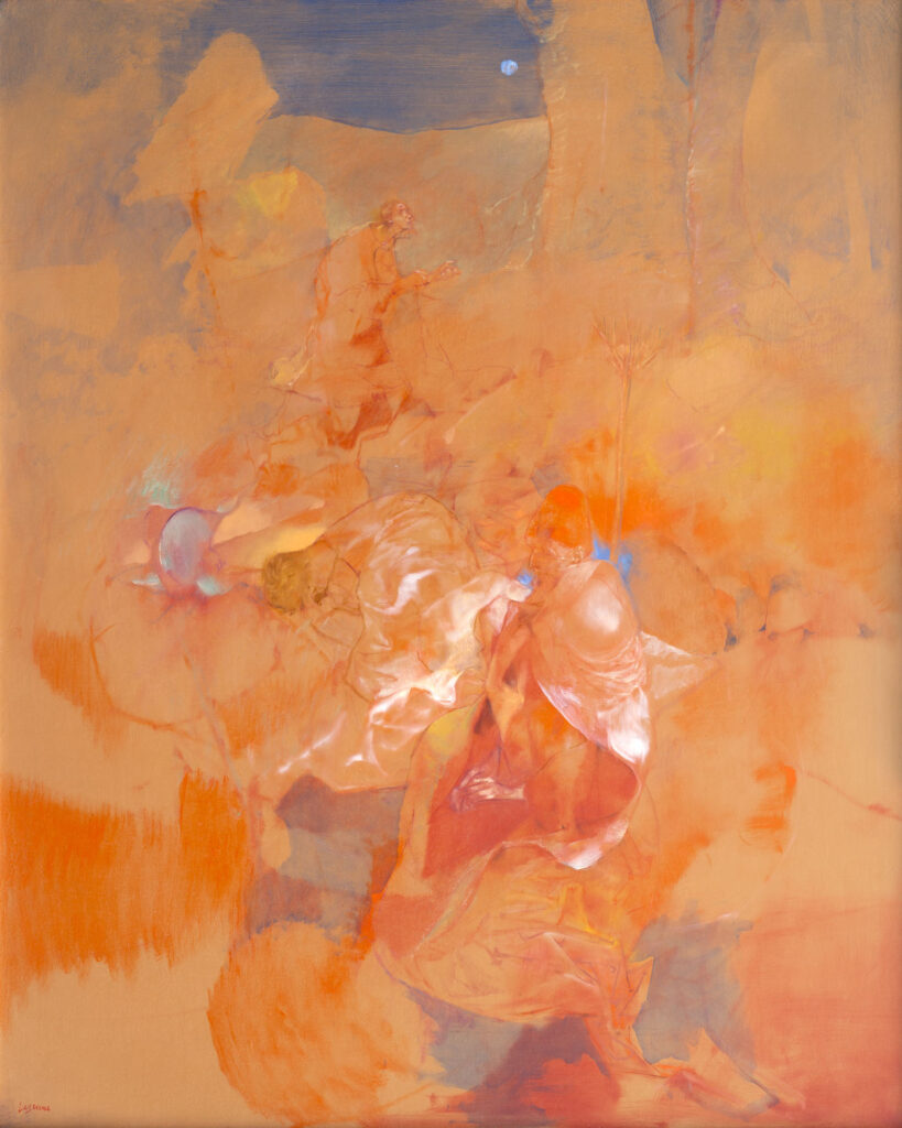 4 L’Agonie, huile sur toile 100x81cm Philippe Lejeune