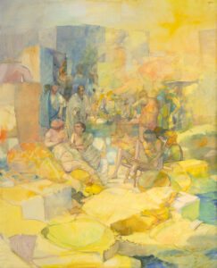 7 Le Gange à Hardwar, huile sur toile 100x81cm Philippe Lejeune