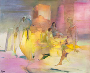 9 L’Eglise de Corinthe, huile sur toile 100x81cm Philippe Lejeune