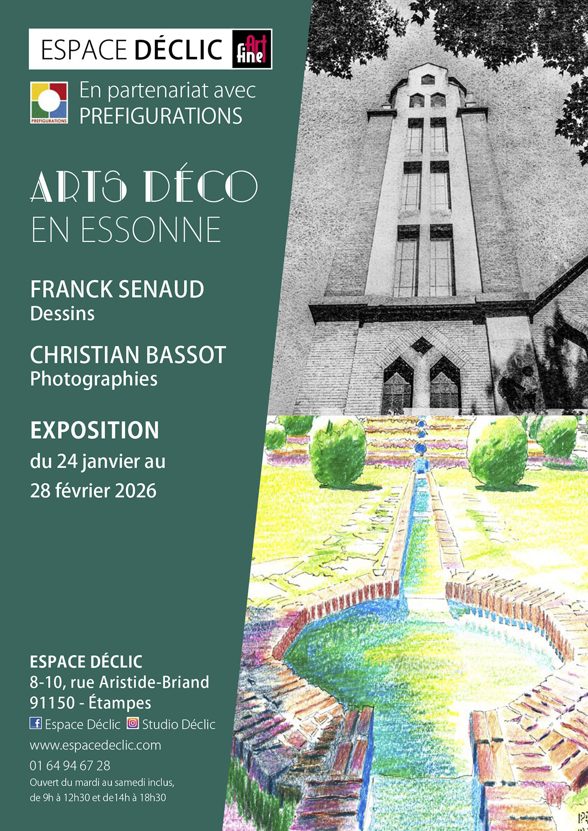 ART DECO ESPACE DECLIC AFFICHE